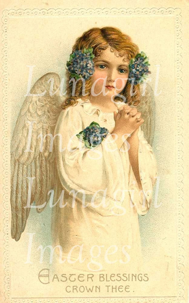 Easter Angels & Religious Cards Download Pack - Lunagirl