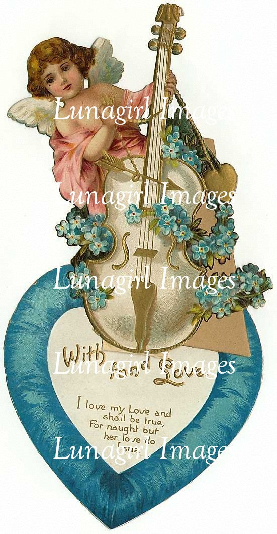 Vintage Cherubs Valentines Images Download Pack - Lunagirl