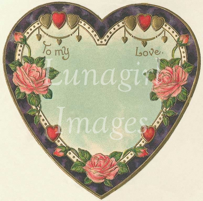 Vintage Valentines Hearts Download Pack - Lunagirl