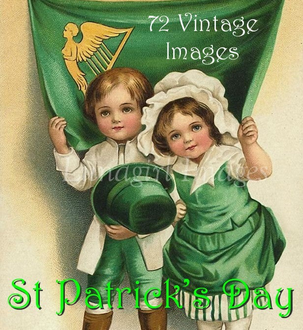 Vintage St Patrick's Day Images Download Pack - Lunagirl