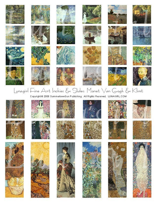 Van Gogh Collage Paper for Scrapbooking: Famous Paintings, Fine