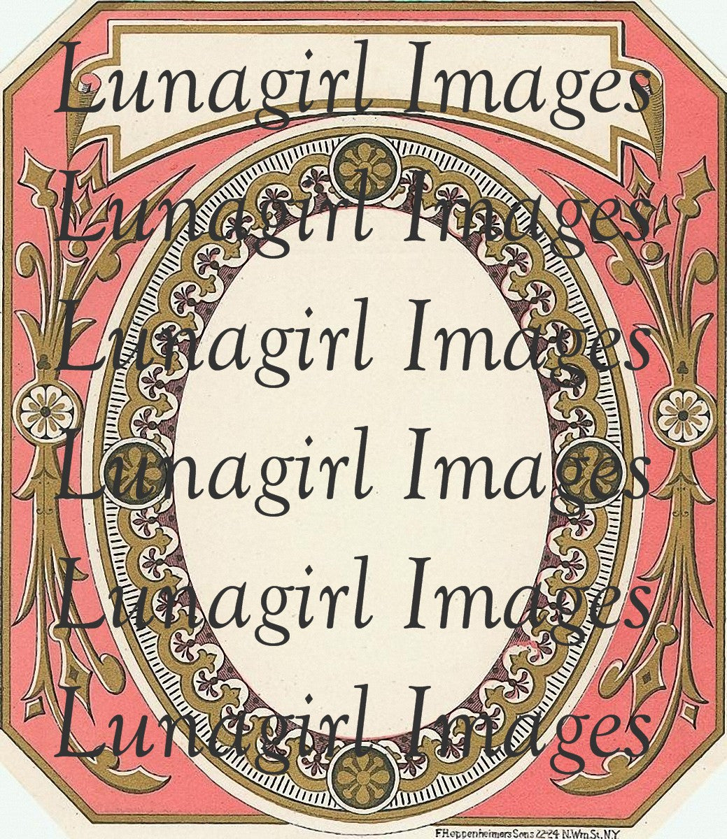 40 Victorian Vintage Labels Frames Tags #1 Download Pack - Lunagirl