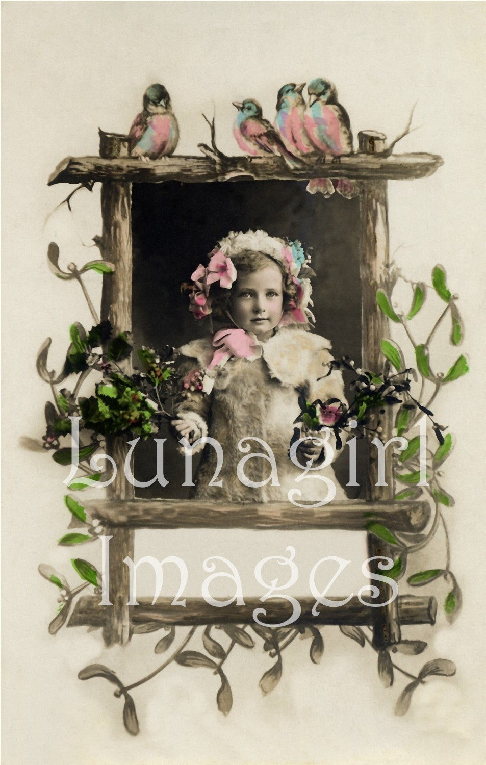 Photo Postcard Blank Labels: 100 Images - Lunagirl