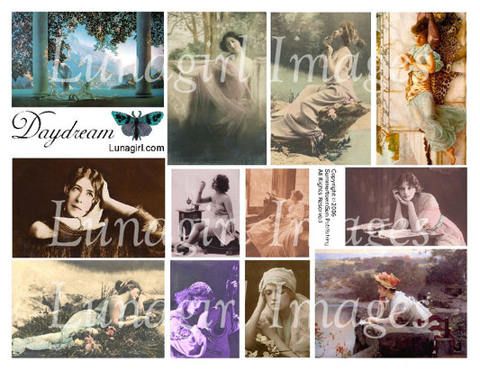 Daydream Digital Collage Sheet - Lunagirl