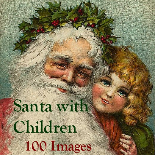 100 Santa with Children Images Download Pack - Lunagirl