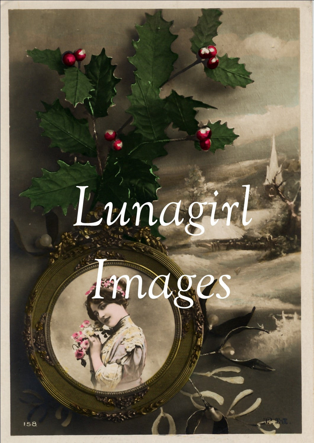 Christmas New Years Photos Postcards: 250 Images - Lunagirl