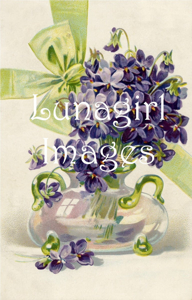 64 Violets Lilacs Pansies Purple Blue Flowers Download Pack - Lunagirl