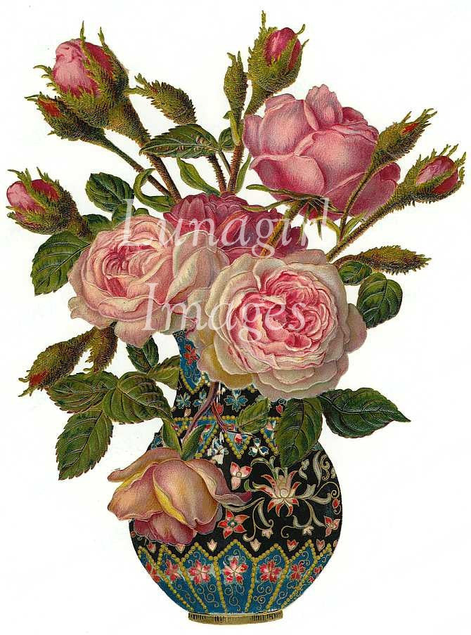 72 Vintage Victorian Pink Roses Download Pack - Lunagirl