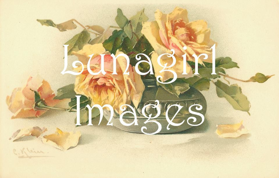 40 Yellow Peach White Vintage Roses Download Pack - Lunagirl