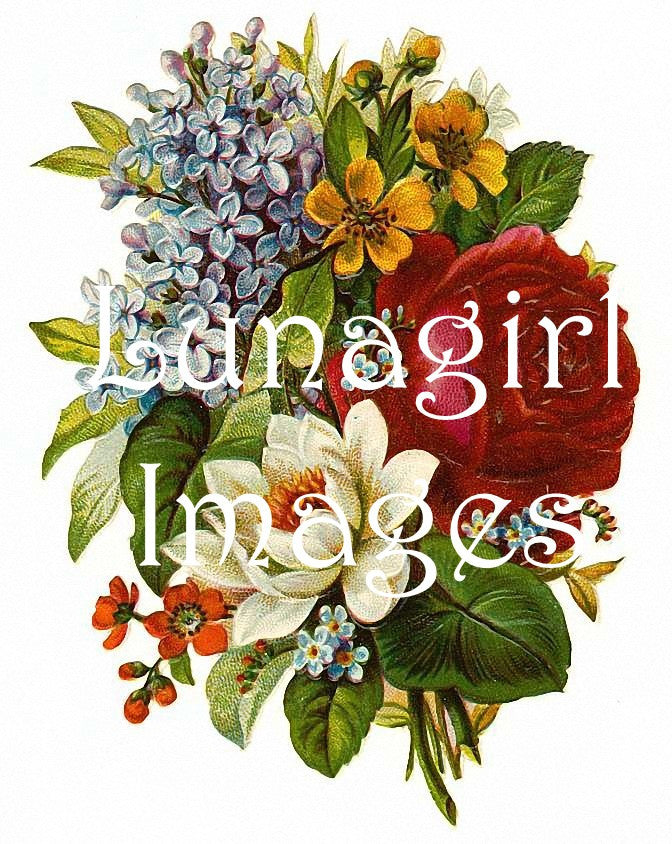 57 Victorian Images of Mixed Flower Bouquets Download Pack - Lunagirl