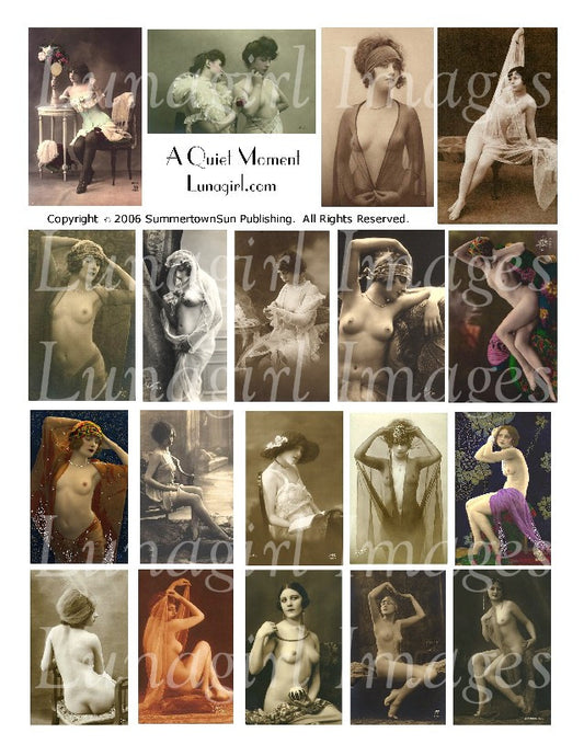 A Quiet Moment Digital Collage Sheet - Lunagirl