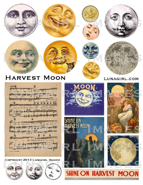 vintage moon face