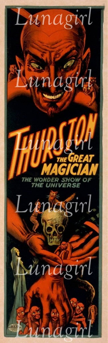 Magician Thurston Download Pack : 10 Large Poster Digital Images - Lunagirl