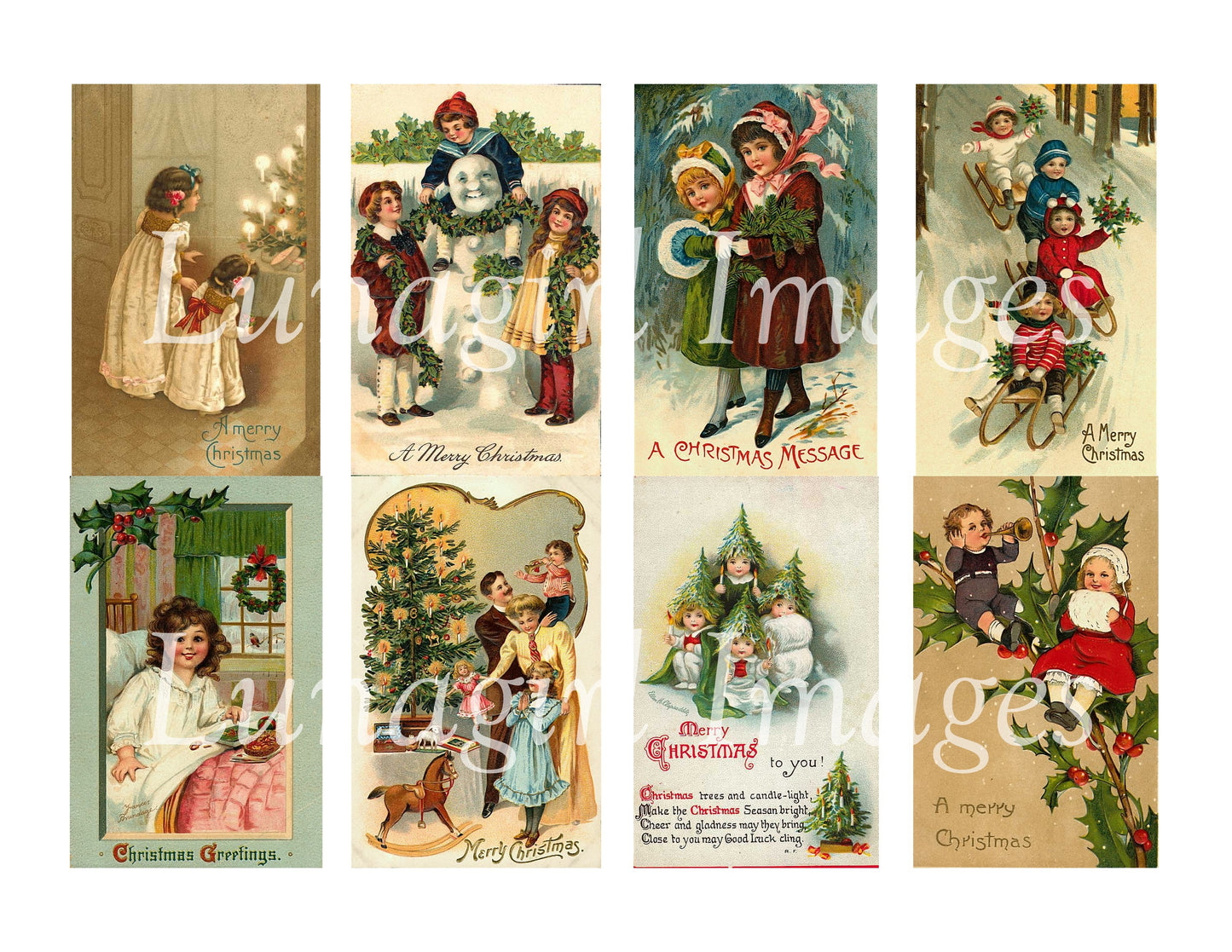 100 Victorian Christmas Children #1 Download Pack