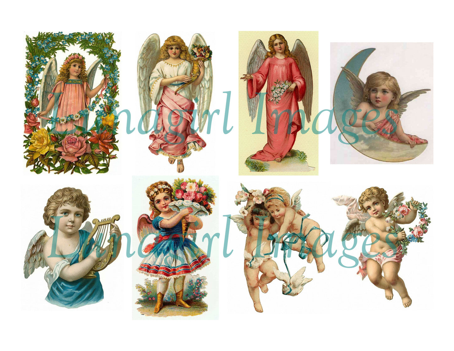 102 Vintage Victorian Angels Download Pack - Lunagirl