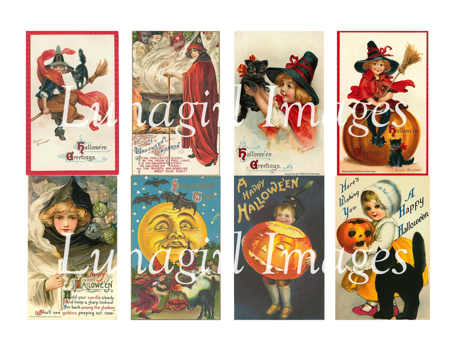 100 Vintage Halloween Images Download Pack - Lunagirl