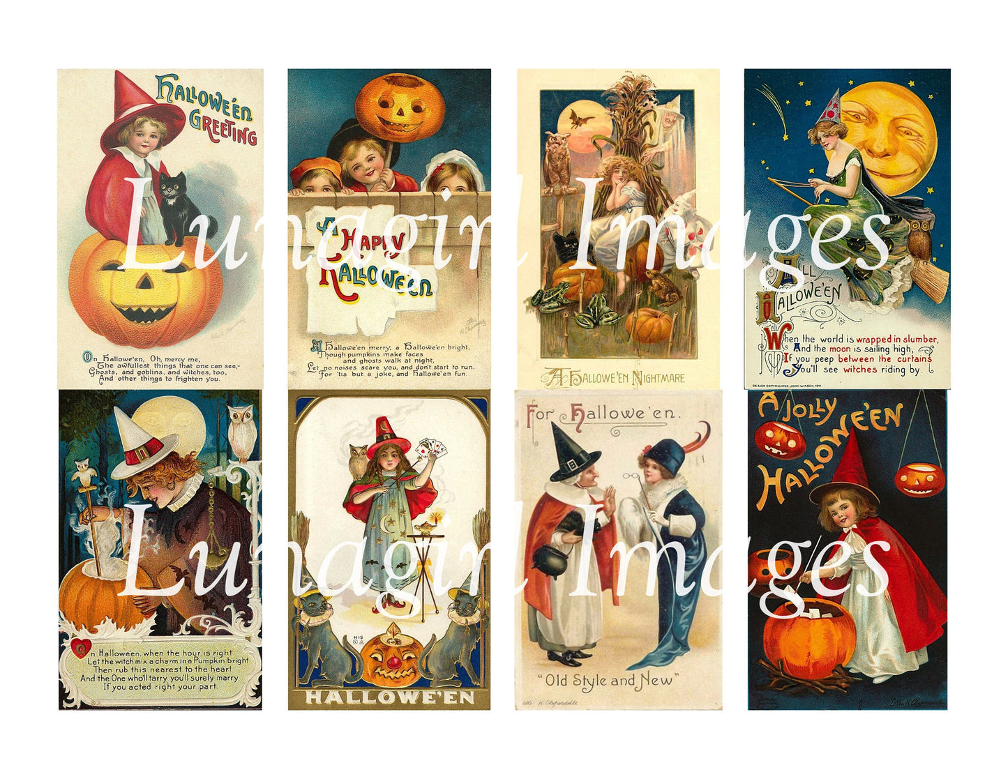 100 Vintage Halloween Images Download Pack - Lunagirl