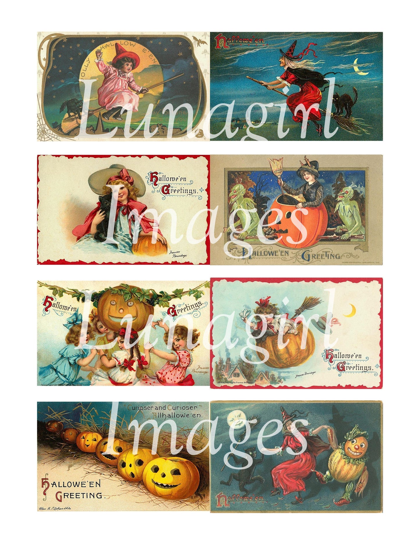 100 Vintage Halloween Images Download Pack - Lunagirl