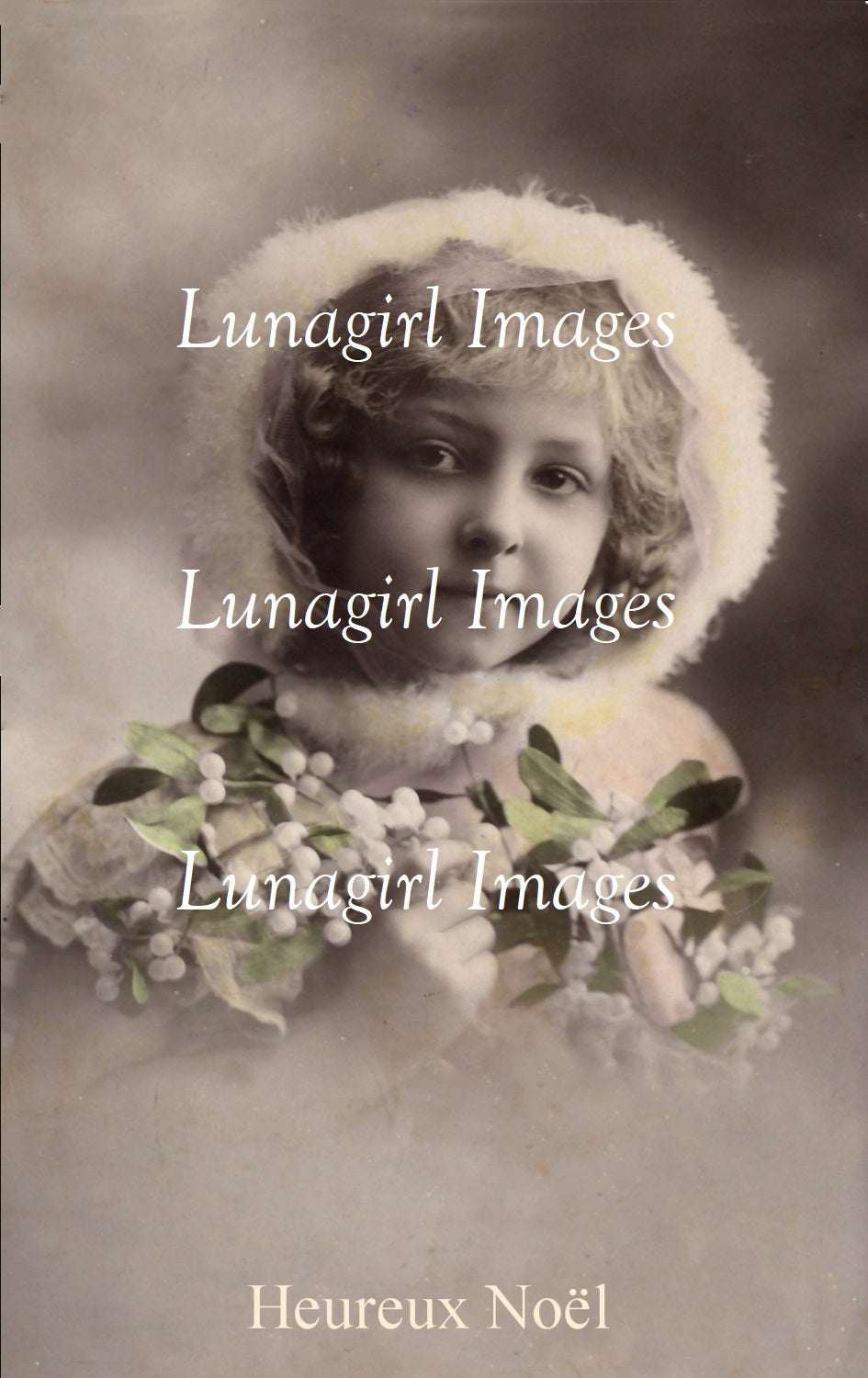 65 Christmas Children Vintage Photo Postcards Download Pack