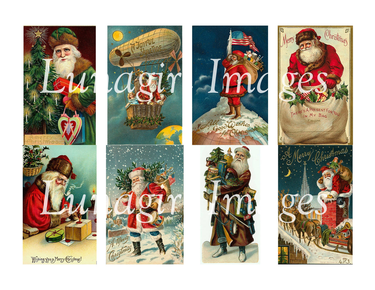 110 Victorian Santa Claus Images Download Pack - Lunagirl