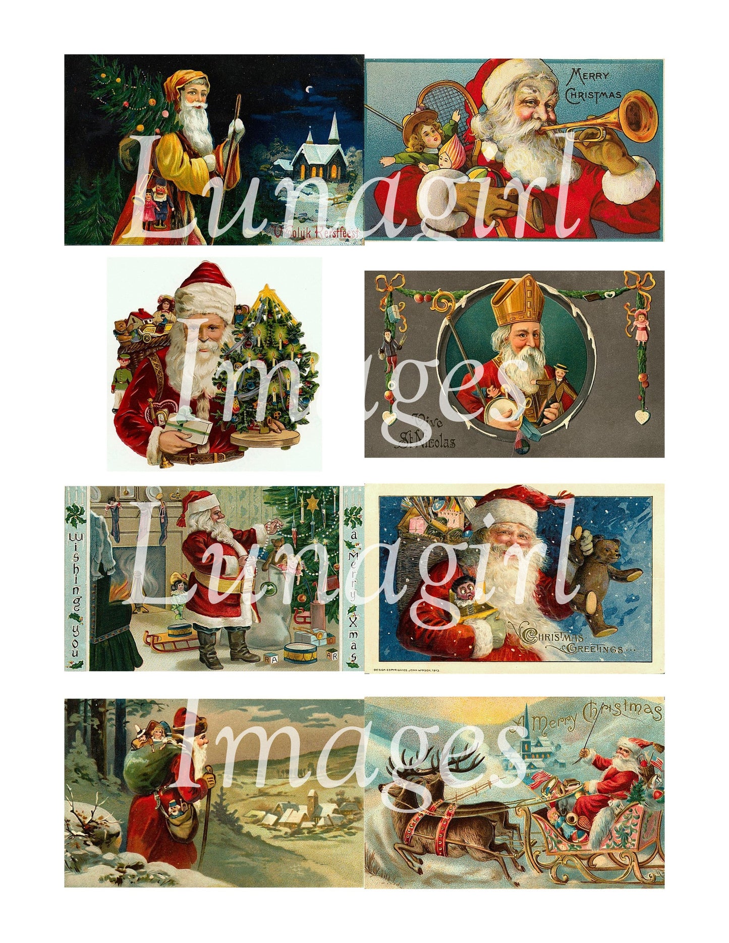 110 Victorian Santa Claus Images Download Pack - Lunagirl