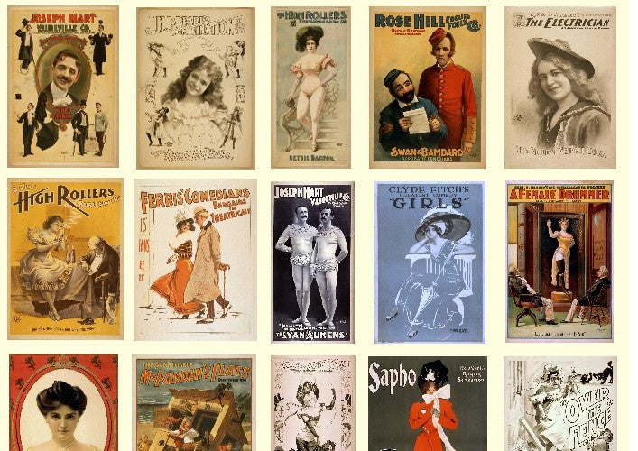 Vintage Theater Posters: Burlesque Vaudeville & Comedies: 750 Images - Lunagirl