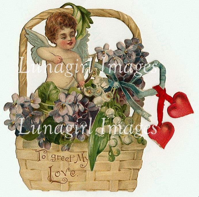Vintage Cherubs Valentines Images Download Pack - Lunagirl