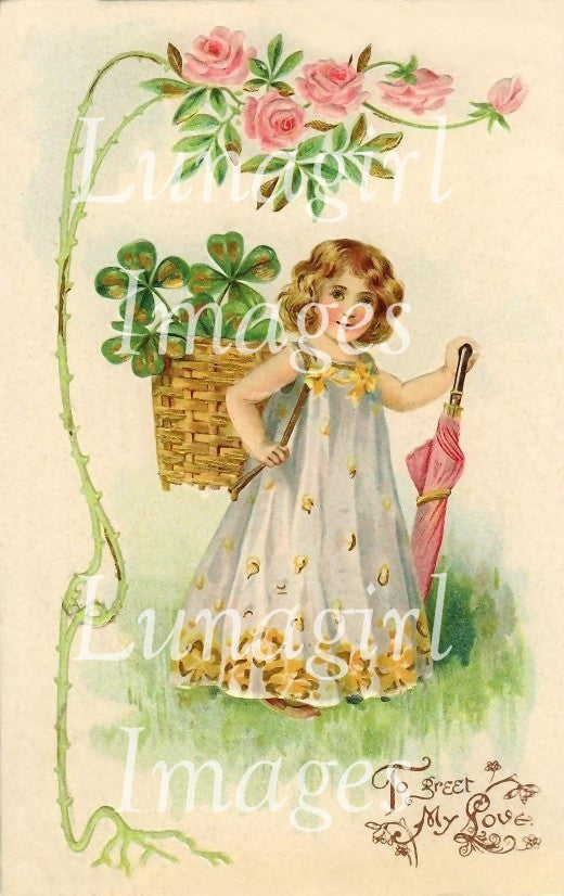 Vintage St Patrick's Day Images Download Pack - Lunagirl