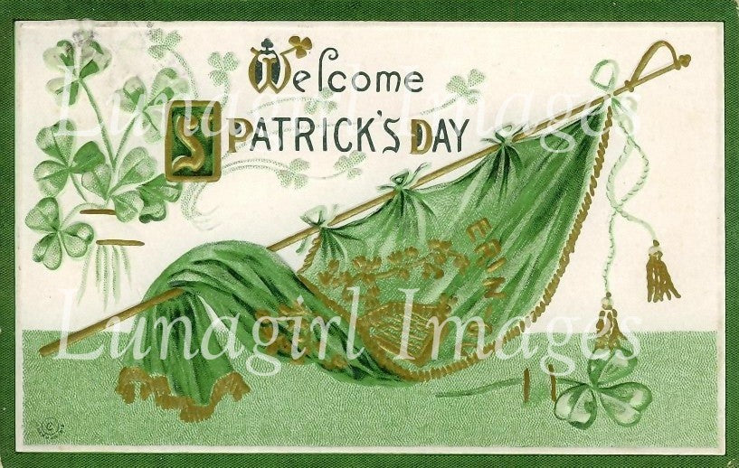 Vintage St Patrick's Day Images Download Pack - Lunagirl