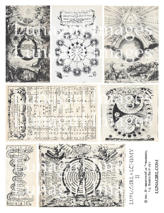 Alchemy 2 Digital Collage Sheet - Lunagirl