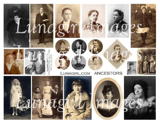 Ancestors Digital Collage Sheet - Lunagirl