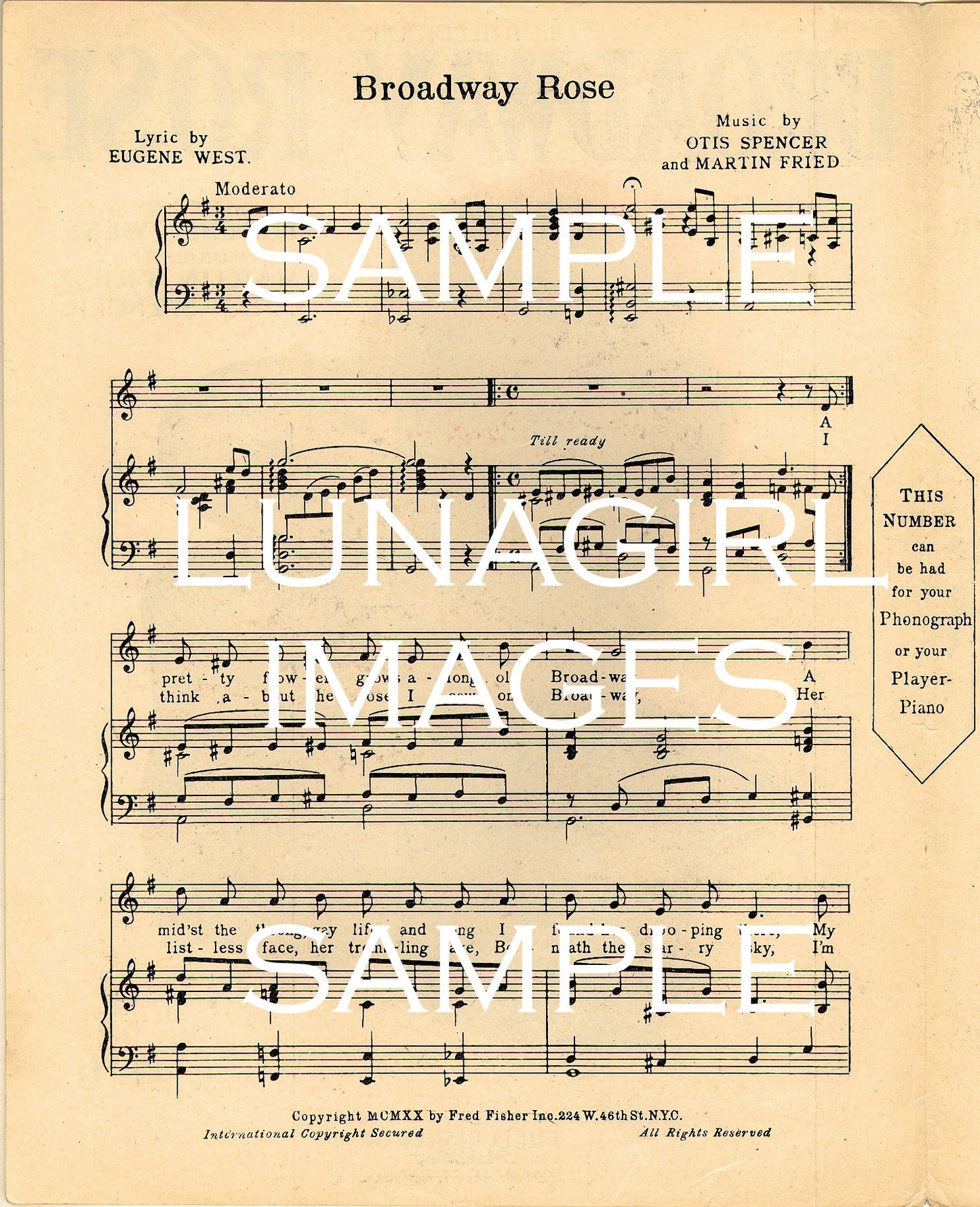 Vintage Sheet Music Covers & Pages: 800 Images - Lunagirl