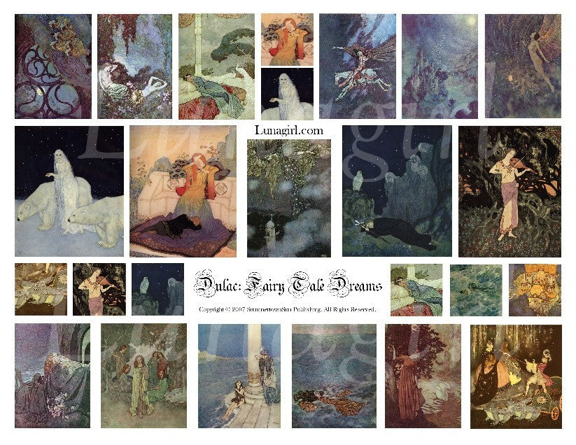 Fairy Tale Dreams Digital Collage Sheet - Lunagirl