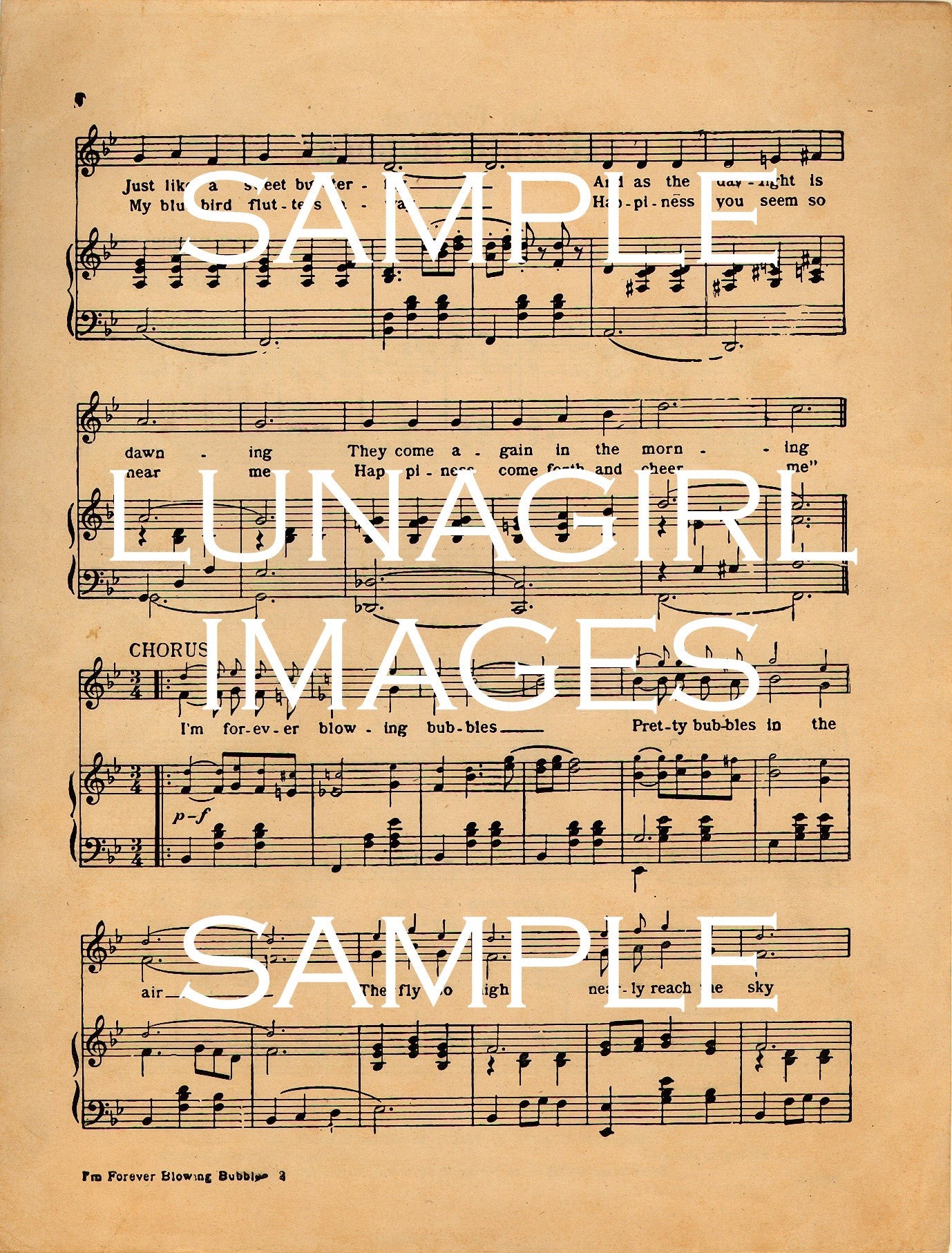 Vintage Sheet Music Covers & Pages: 800 Images - Lunagirl