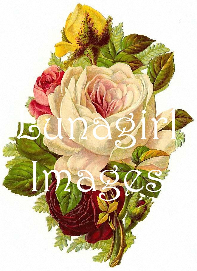 40 Yellow Peach White Vintage Roses Download Pack - Lunagirl