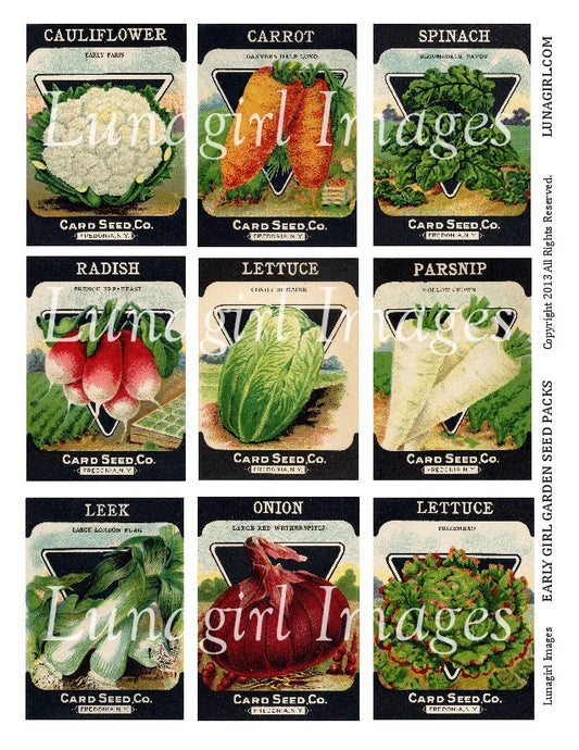 Digital Collage Sheets: Retro Mid-Century 1950s etc – Lunagirl