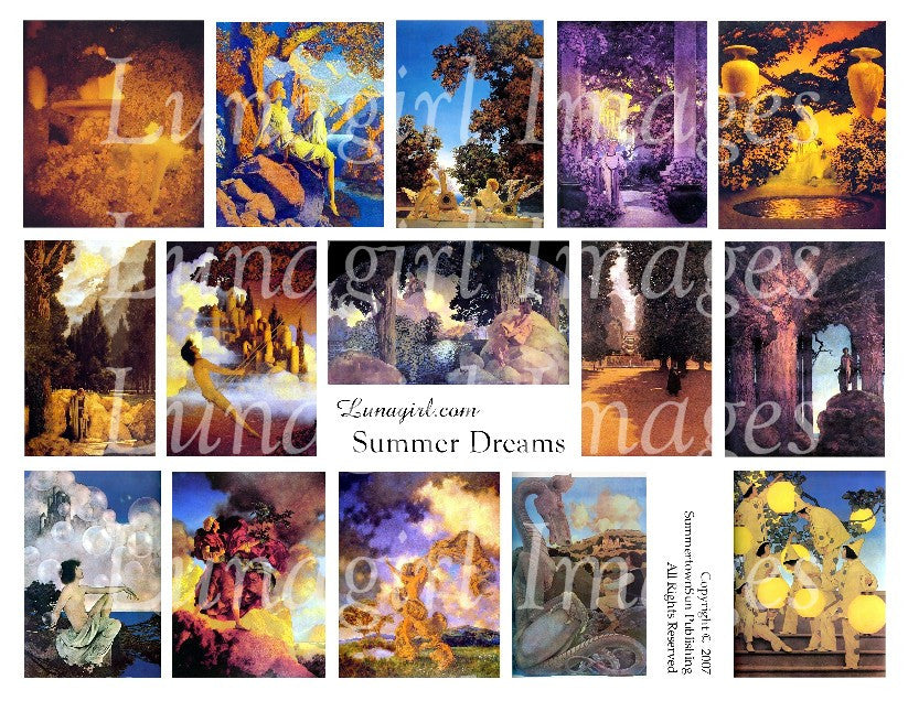 Summer Dreams Digital Collage Sheet - Lunagirl