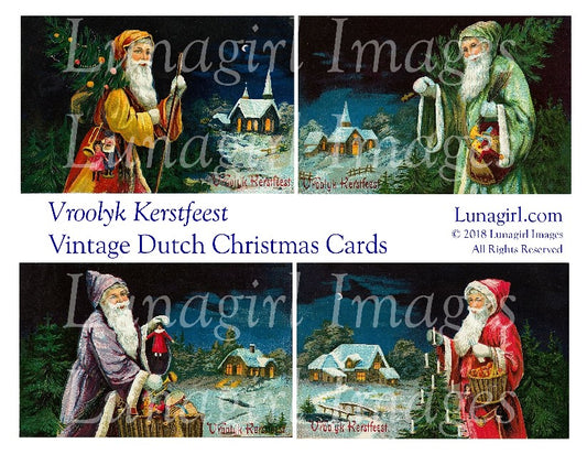 VROOLYK KERSTFEEST: Vintage Dutch Christmas Cards - Lunagirl