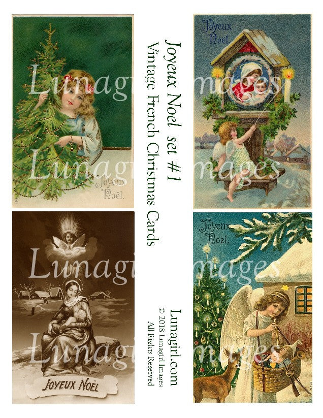 JOYEUX NOEL: Vintage French Christmas Cards - Lunagirl