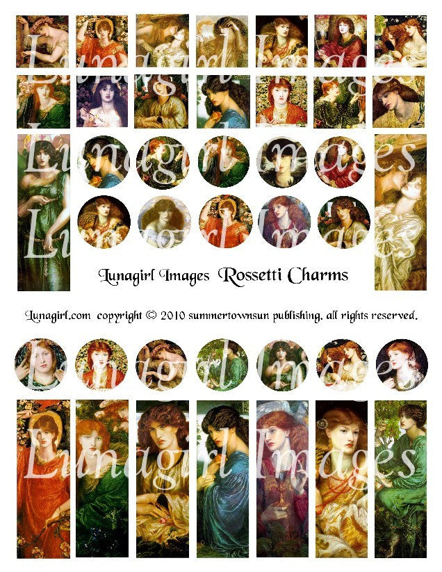 Rossetti Charms Digital Collage Sheet - Lunagirl