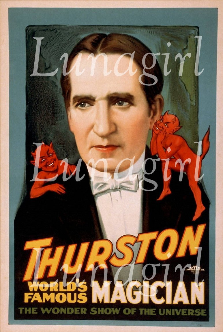 Magician Thurston Download Pack : 10 Large Poster Digital Images - Lunagirl