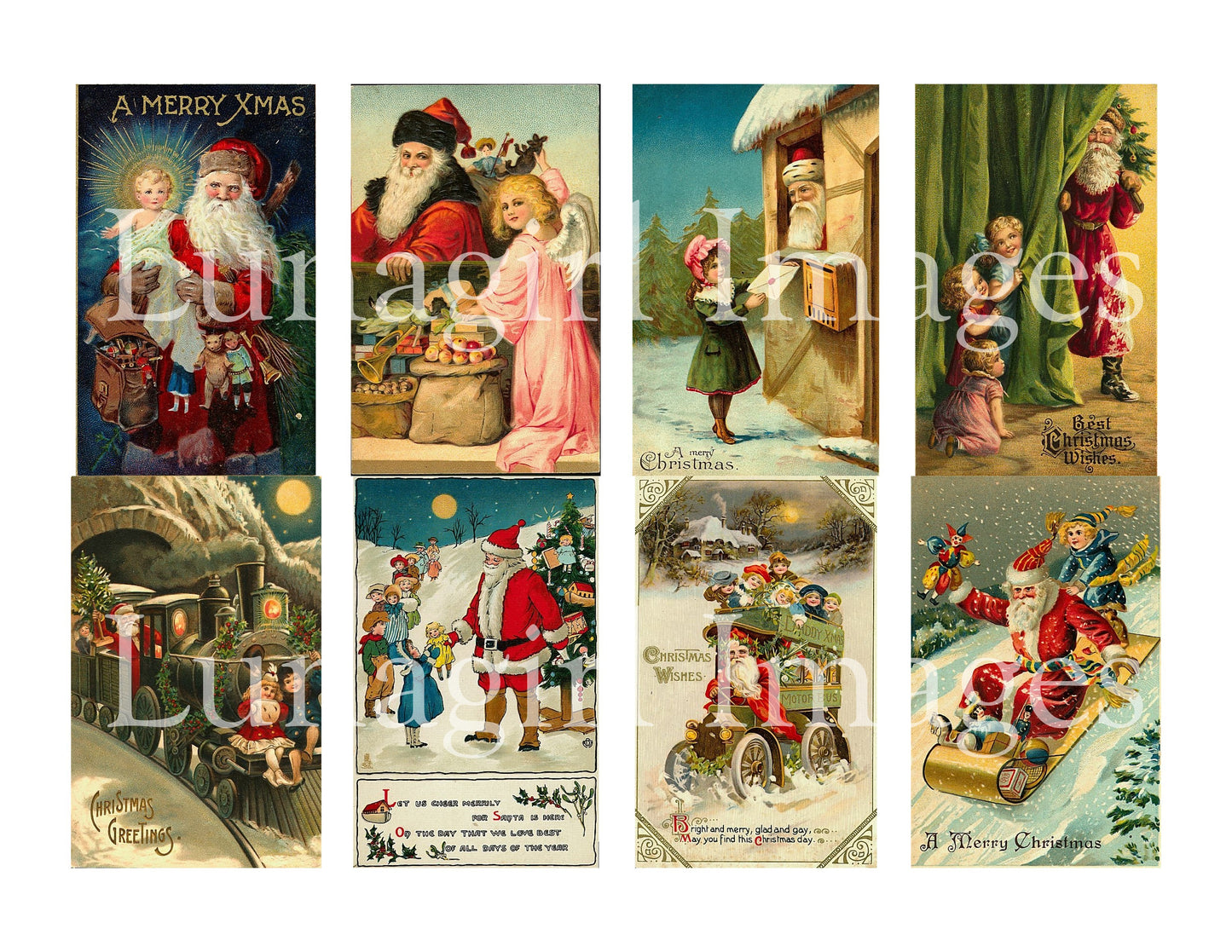 100 Santa with Children Images Download Pack - Lunagirl