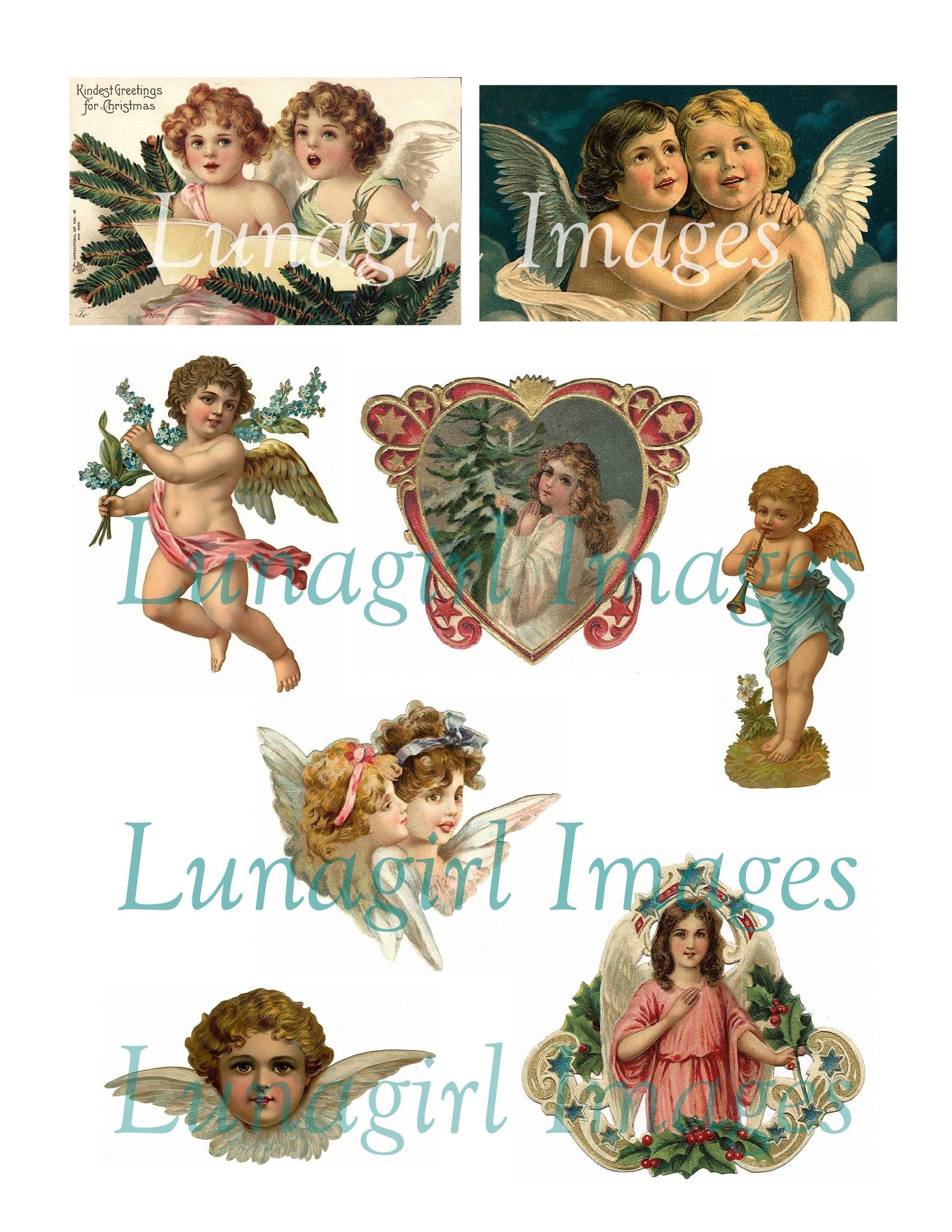 102 Vintage Victorian Angels Download Pack - Lunagirl