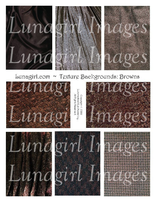 Textures: Brown Digital Collage Sheet - Lunagirl