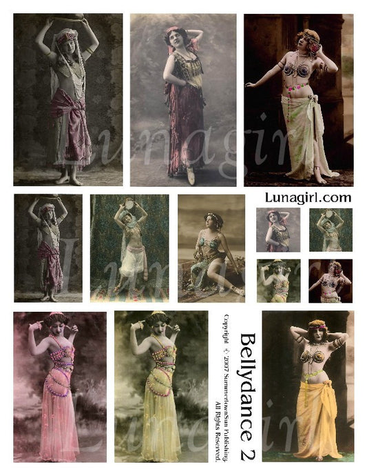 Bellydance #2 Digital Collage Sheet - Lunagirl