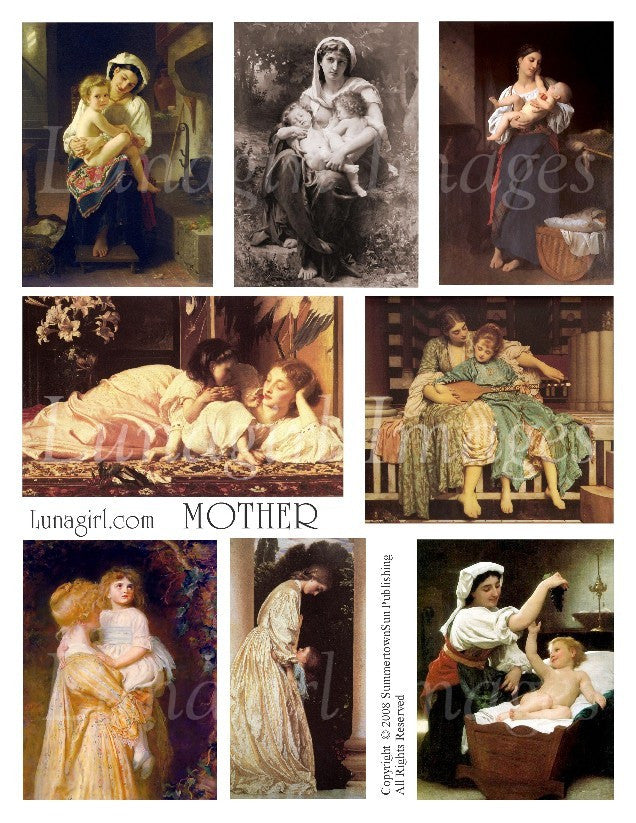 Mother Digital Collage Sheet - Lunagirl