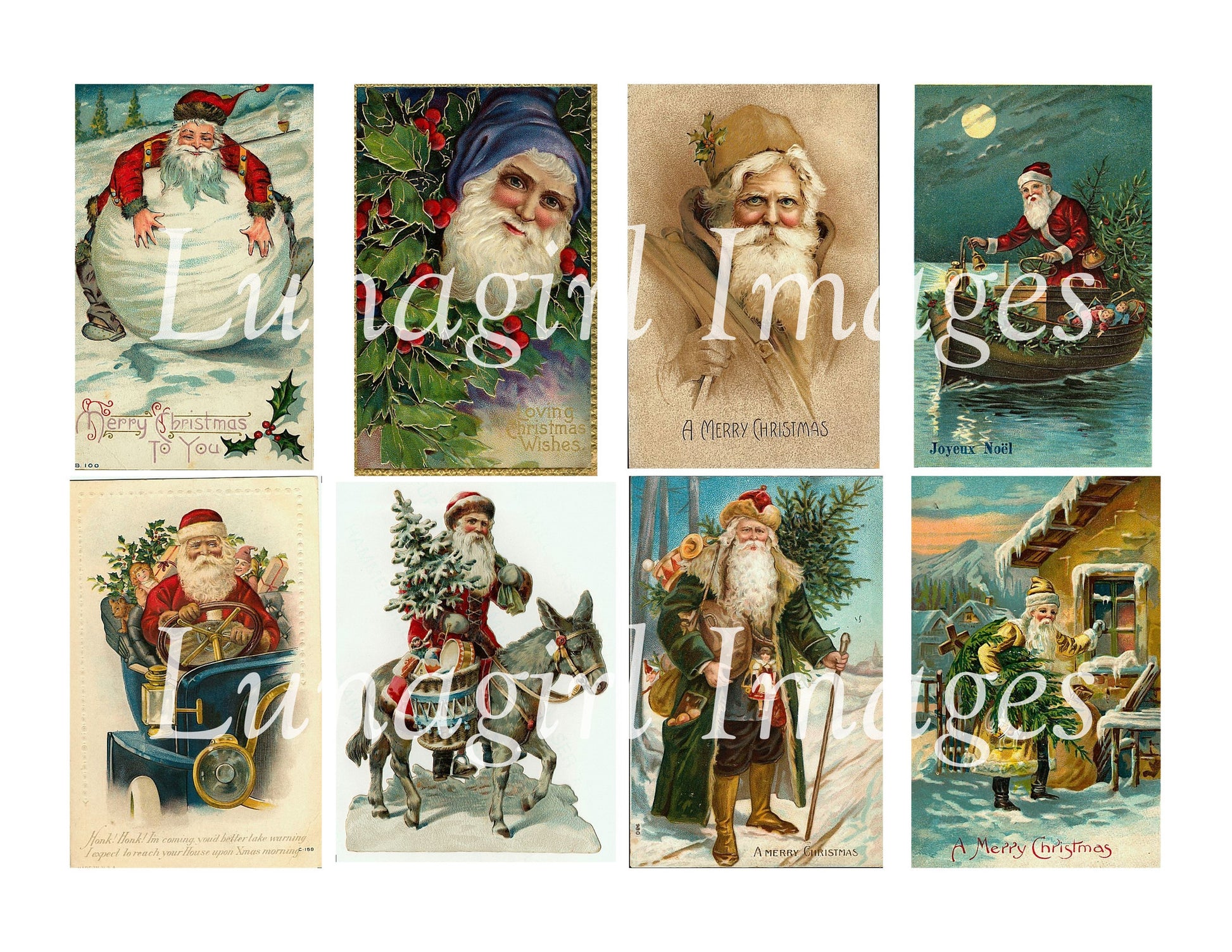110 Victorian Santa Claus Images Download Pack - Lunagirl